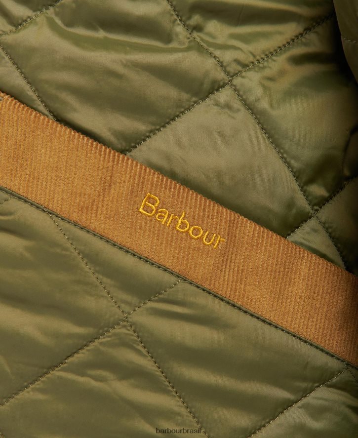 roupas Barbour x House of Hackney gransden jaqueta acolchoada reversível marinho escuro/limerência/céu mulheres NH44421461