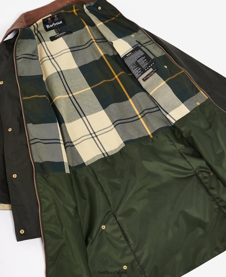 roupas Barbour jaqueta de barba encerada arquivo oliveira/antigo mulheres NH44421371