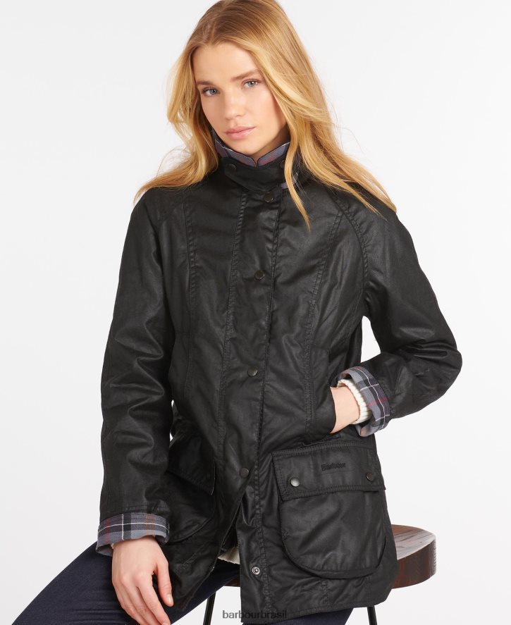roupas Barbour jaqueta de cera beadnell latido mulheres NH44421370