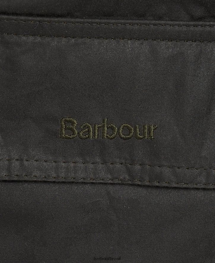 roupas Barbour jaqueta de cera de bolota leve azeitona escura mulheres NH44421393