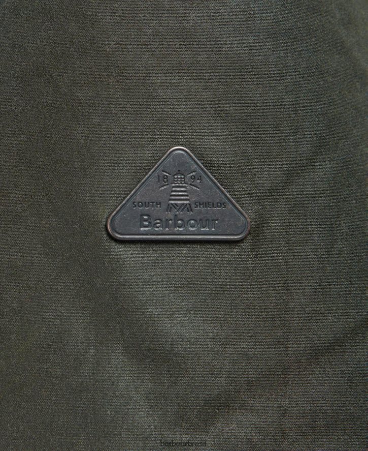 roupas Barbour jaqueta de cera lunar samambaia/azeitona/limão mulheres NH44421397