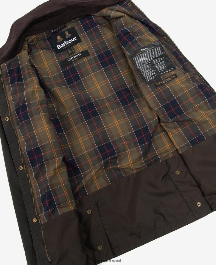 roupas Barbour jaqueta encerada beadnell com cinto rústico/clássico mulheres NH44421394