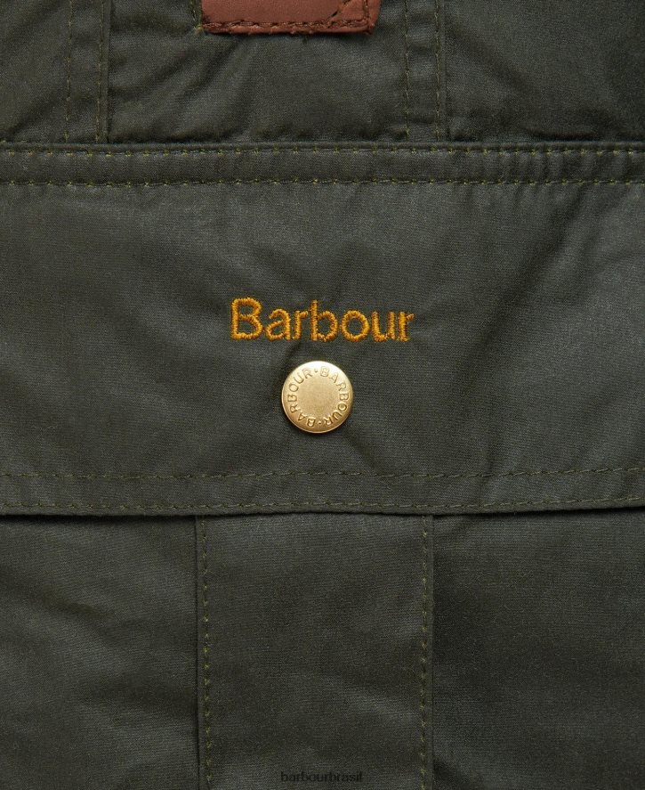 roupas Barbour jaqueta encerada beadnell premium arquivo oliveira/antigo mulheres NH44421387