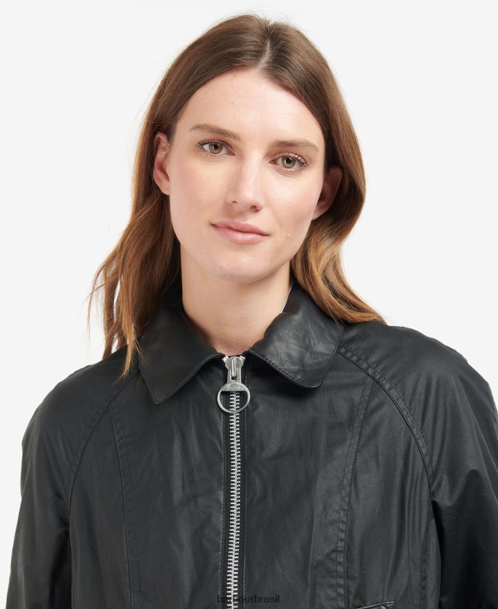 roupas Barbour jaqueta encerada beadnell premium arquivo oliveira/antigo mulheres NH44421392
