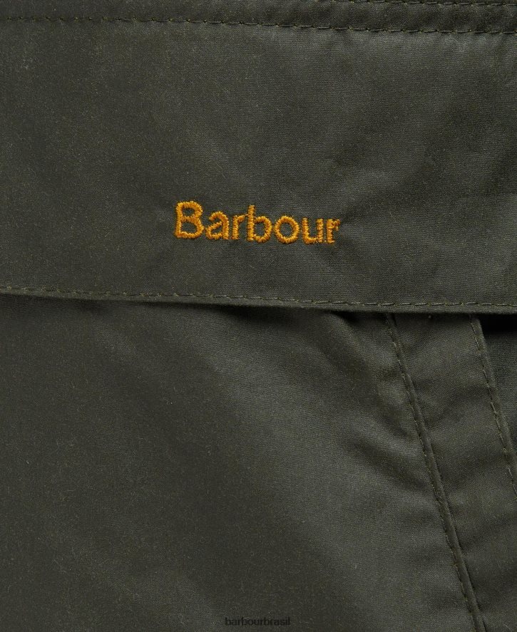 roupas Barbour jaqueta encerada eddleston arquivo oliveira/antigo mulheres NH44421367