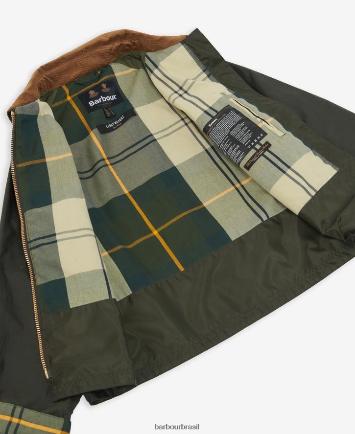 roupas Barbour jaqueta encerada eddleston arquivo oliveira/antigo mulheres NH44421367