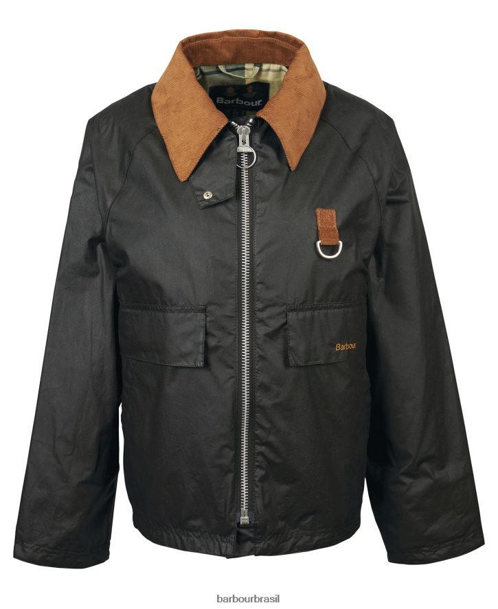 roupas Barbour jaqueta encerada eddleston arquivo oliveira/antigo mulheres NH44421383