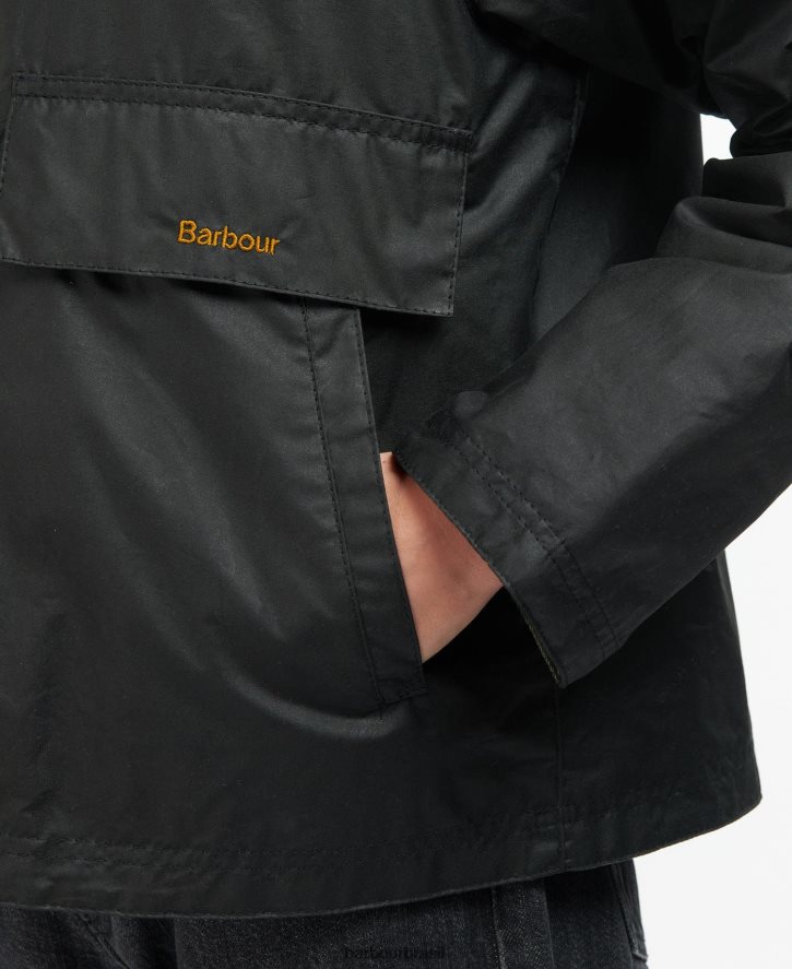 roupas Barbour jaqueta encerada eddleston arquivo oliveira/antigo mulheres NH44421383