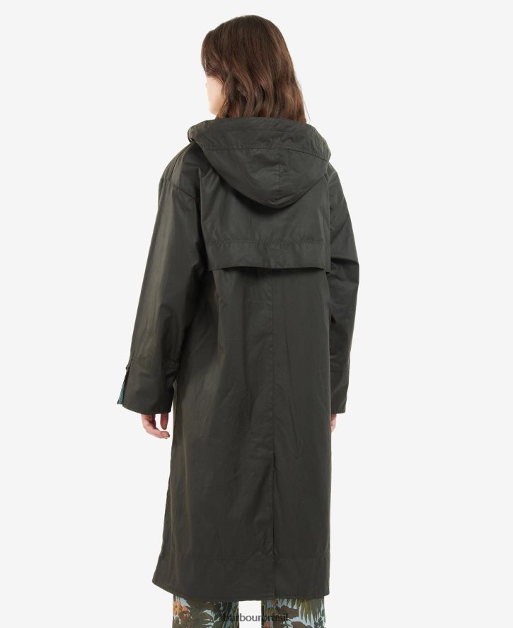 roupas Barbour x House of Hackney Jaqueta de Cera Petiver areia/limerência/céu mulheres NH44421374