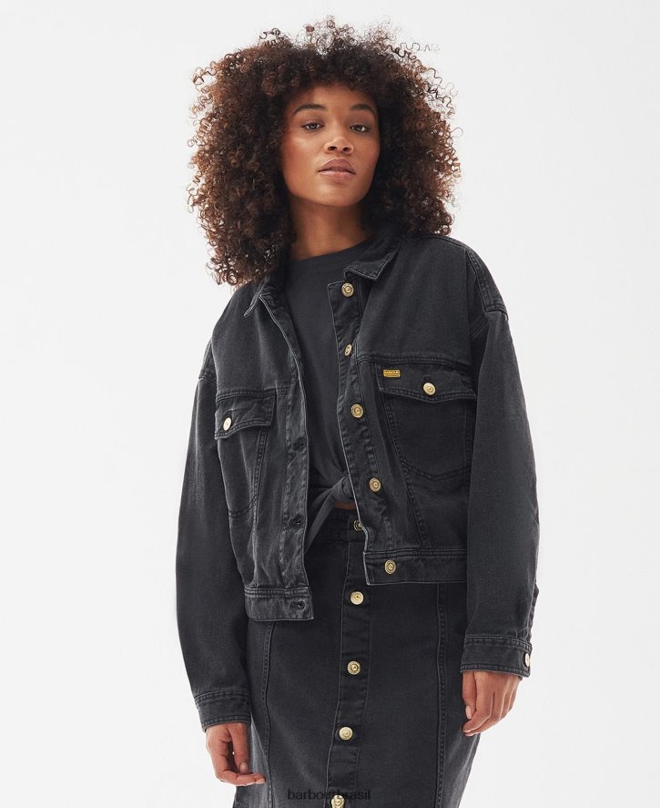 roupas Barbour jaqueta jeans lorimer seixo mulheres NH44421602