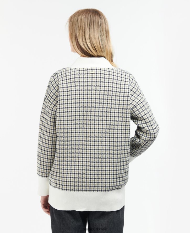 roupas Barbour cardigã das hébridas verificação múltipla mulheres NH44421968
