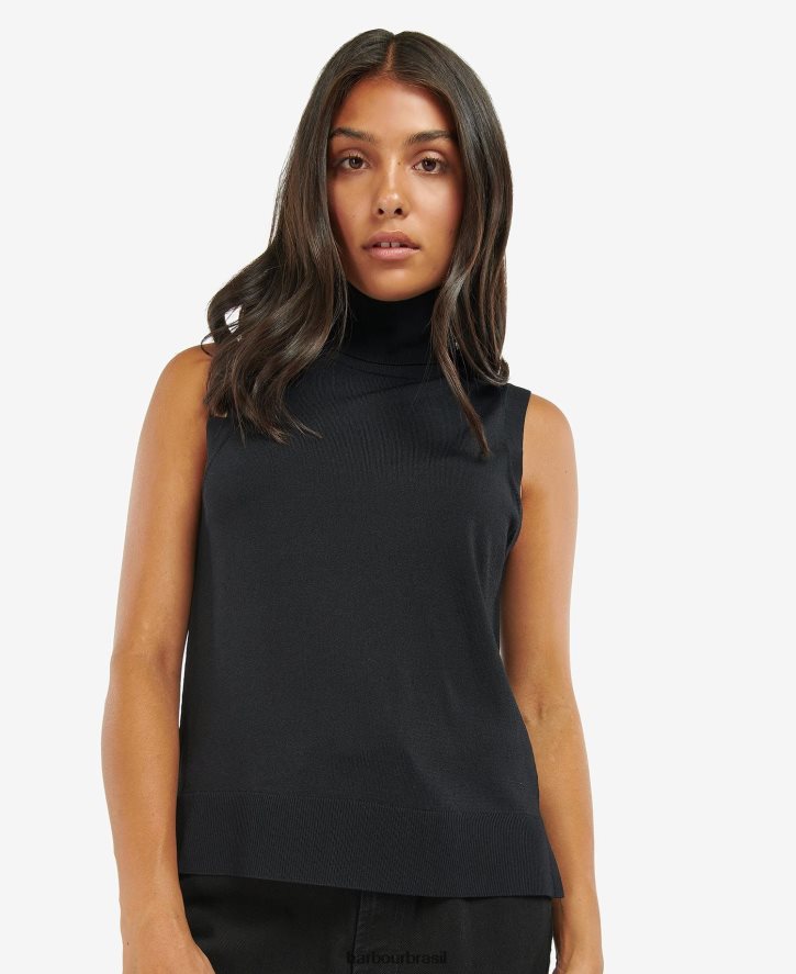 roupas Barbour colete rosbern meia-noite verde mulheres NH44421960