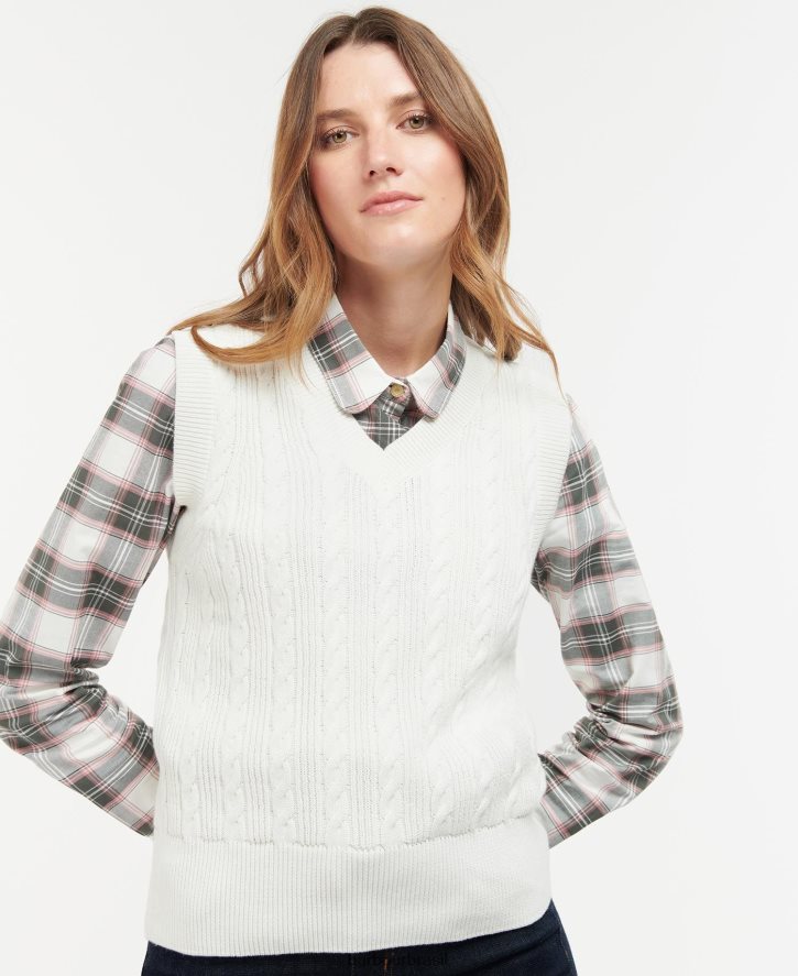 roupas Barbour colete tricô regia aran mulheres NH44421955