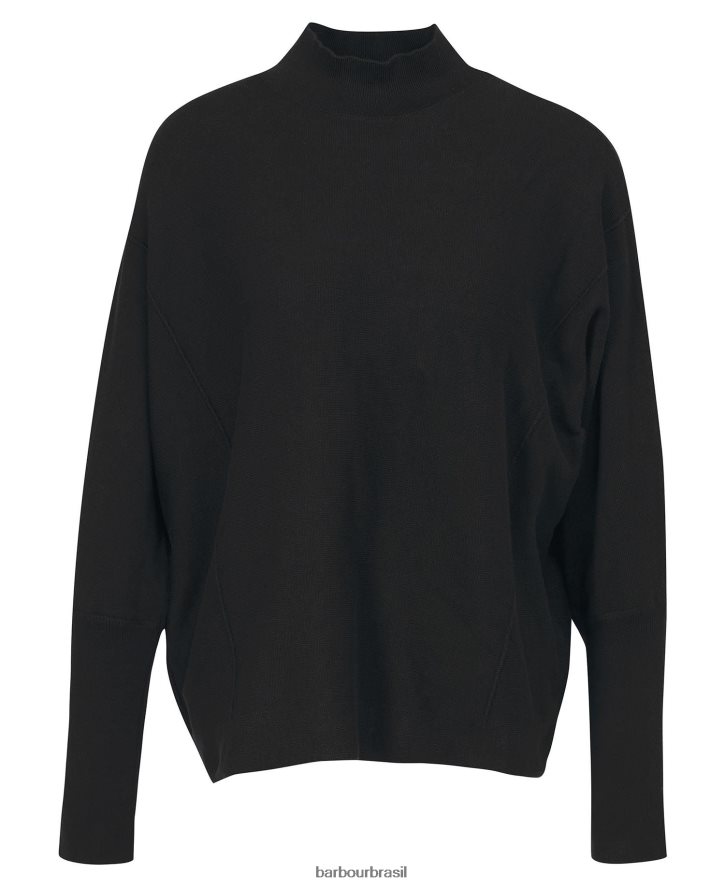 roupas Barbour macacão tricô roland preto clássico mulheres NH44421952