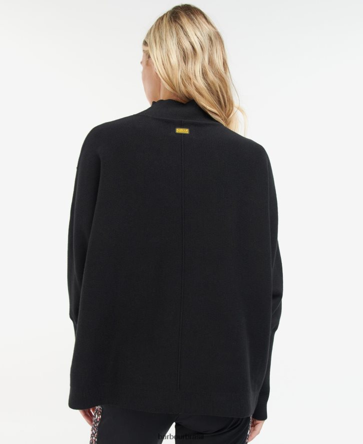 roupas Barbour macacão tricô roland preto clássico mulheres NH44421952