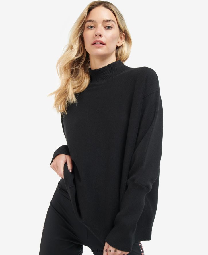 roupas Barbour macacão tricô roland preto clássico mulheres NH44421952