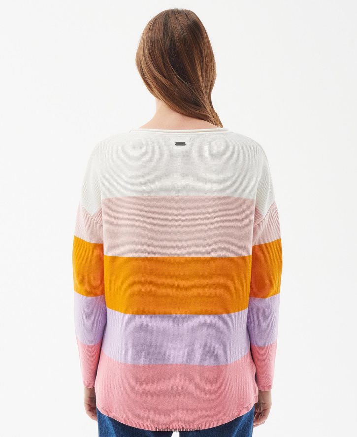 roupas Barbour macacão tricot com listras mariner clássico multi mulheres NH44421930