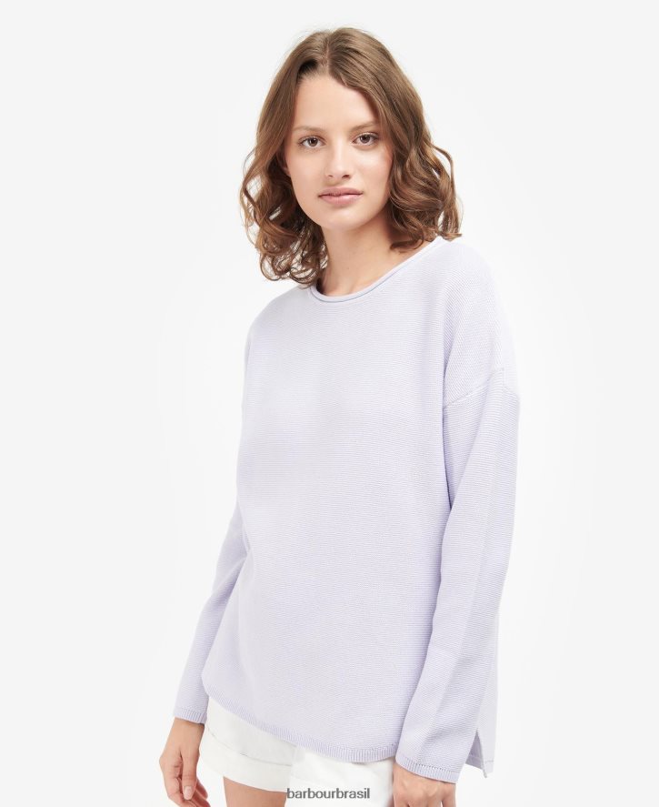 roupas Barbour macacão tricotado mariner lavanda mulheres NH44421921
