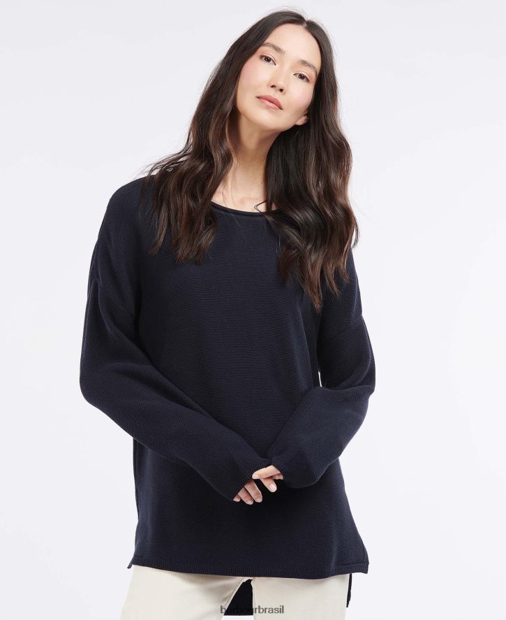 roupas Barbour macacão tricotado mariner ostra mulheres NH44421917