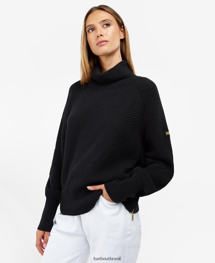 roupas Barbour malha claremont argila rosa mulheres NH44421937