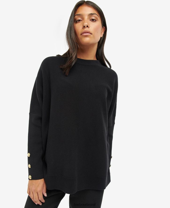 roupas Barbour saltador kubicano meia-noite verde mulheres NH44421972