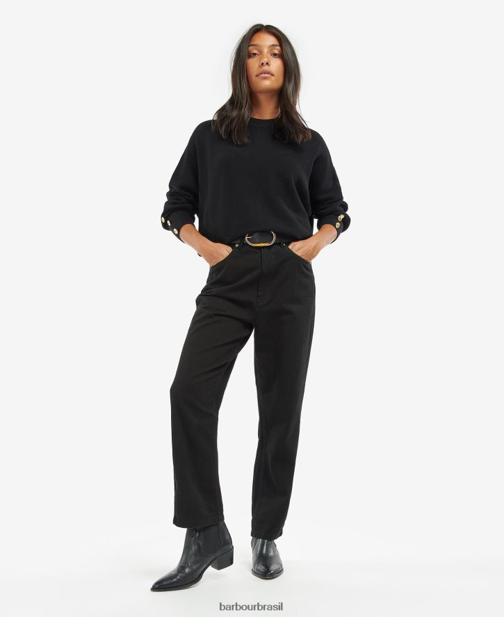 roupas Barbour saltador kubicano meia-noite verde mulheres NH44421972