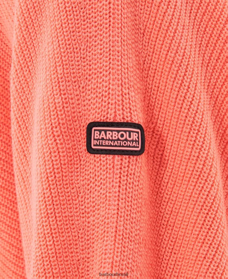 roupas Barbour saltador sanderson coral atômico mulheres NH44421944