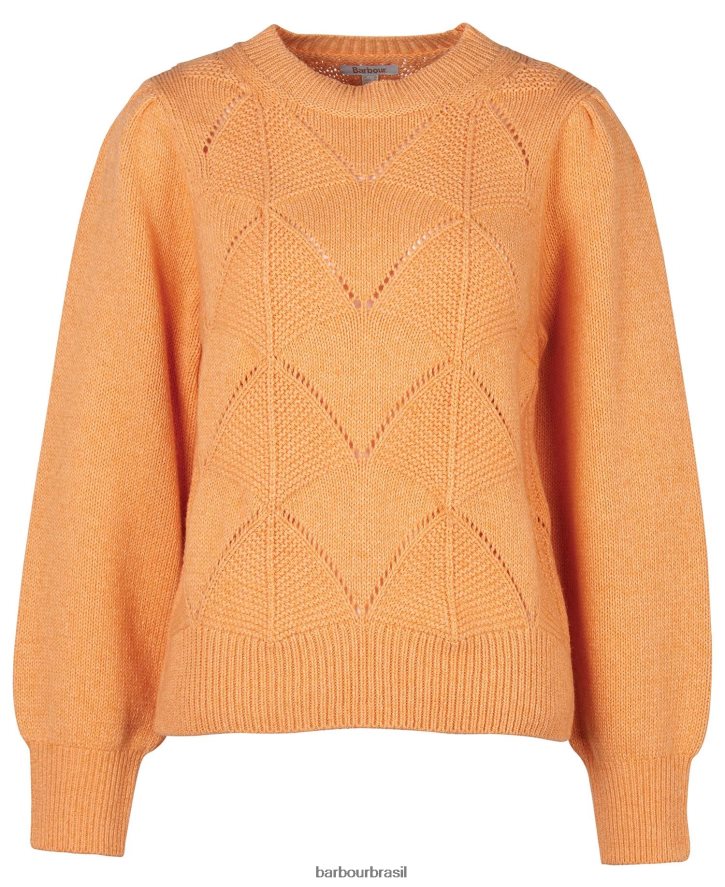 roupas Barbour suéter de tricô leilani mamão mulheres NH44421940
