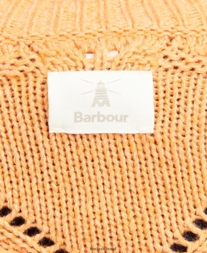 roupas Barbour suéter de tricô leilani mamão mulheres NH44421940