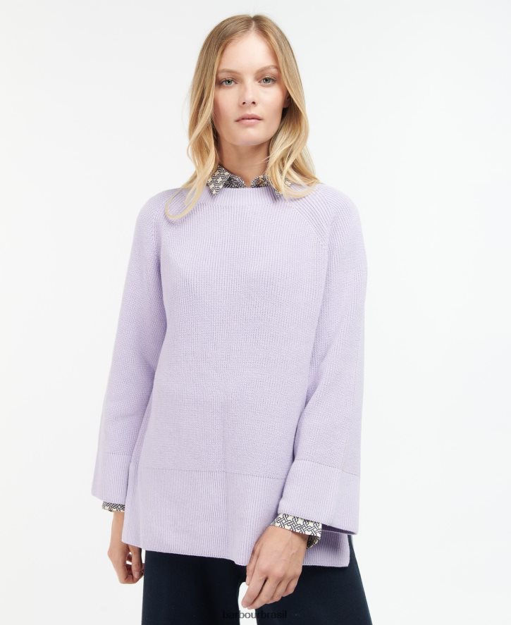 roupas Barbour suéter de tricot íris mulheres NH44421949