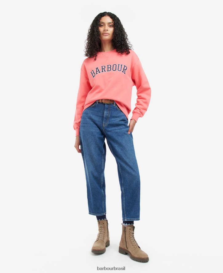 roupas Barbour camisola de Northumberland marinho clássico mulheres NH44421994