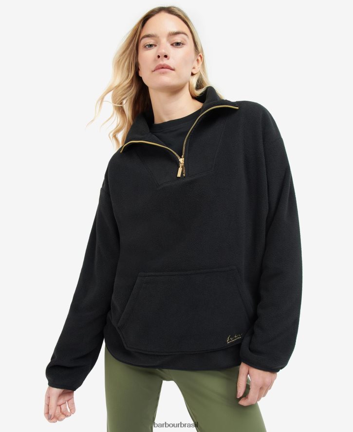 roupas Barbour lã roland preto clássico mulheres NH44422004