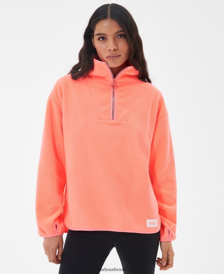 roupas Barbour lã simmons coral atômico mulheres NH44421999