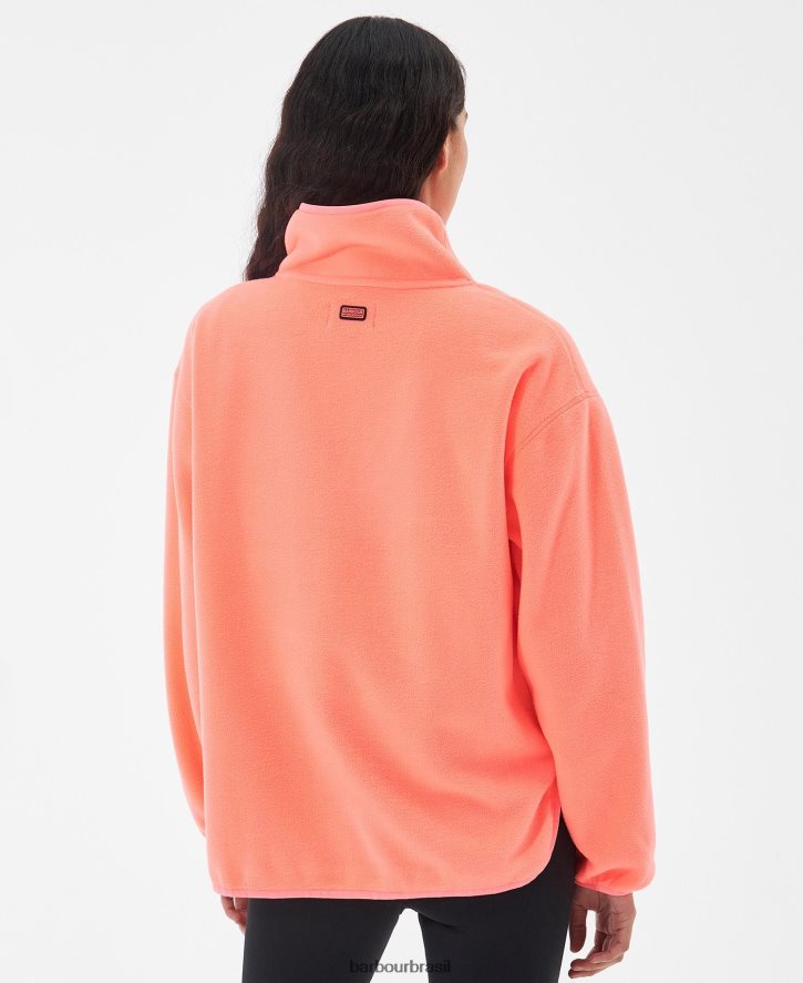 roupas Barbour lã simmons coral atômico mulheres NH44421999