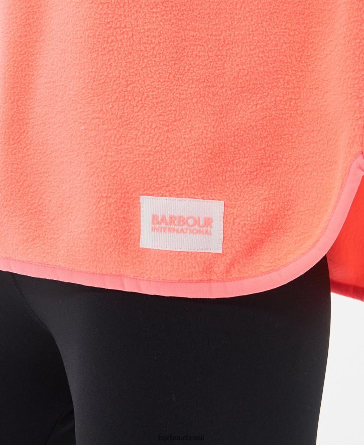 roupas Barbour lã simmons coral atômico mulheres NH44421999