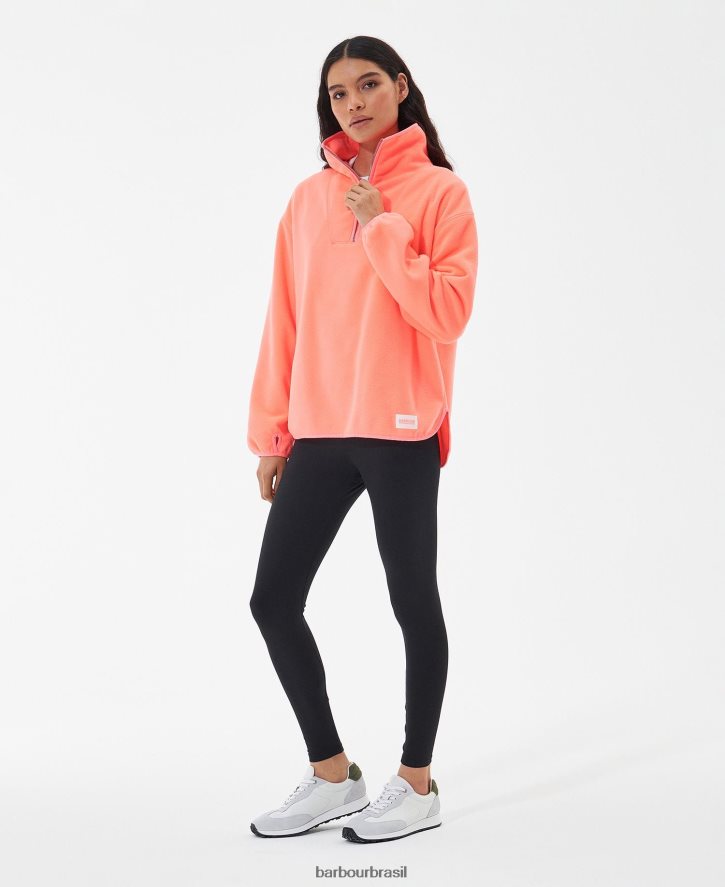 roupas Barbour lã simmons coral atômico mulheres NH44421999
