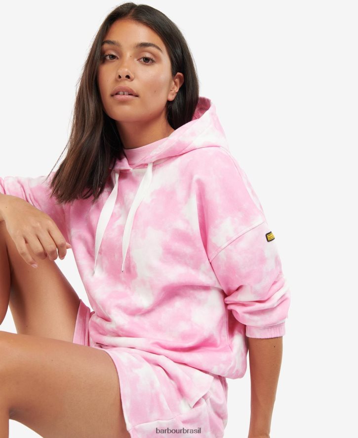 roupas Barbour moletom chinetti paixão rosa multi mulheres NH44422001