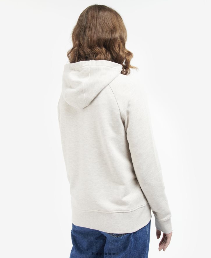 roupas Barbour moletom com capuz marga de aveia/ponche rosa mulheres NH44422024