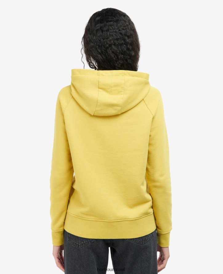 roupas Barbour moletom com capuz rosa de inverno mulheres NH44422033