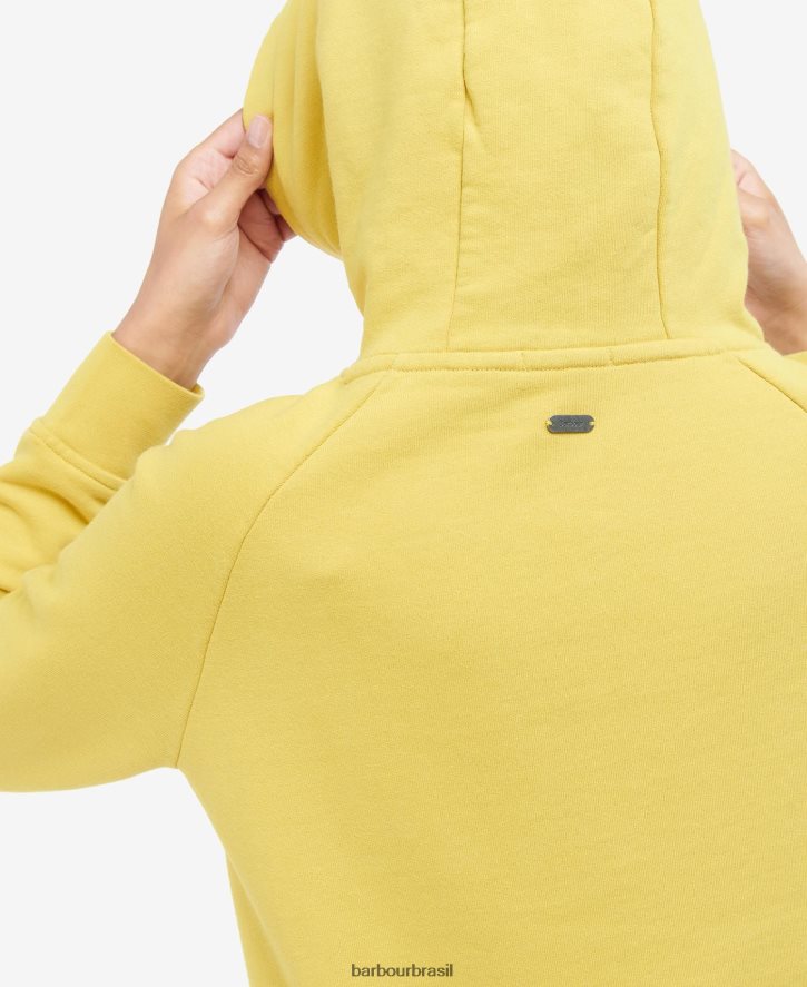 roupas Barbour moletom com capuz rosa de inverno mulheres NH44422033