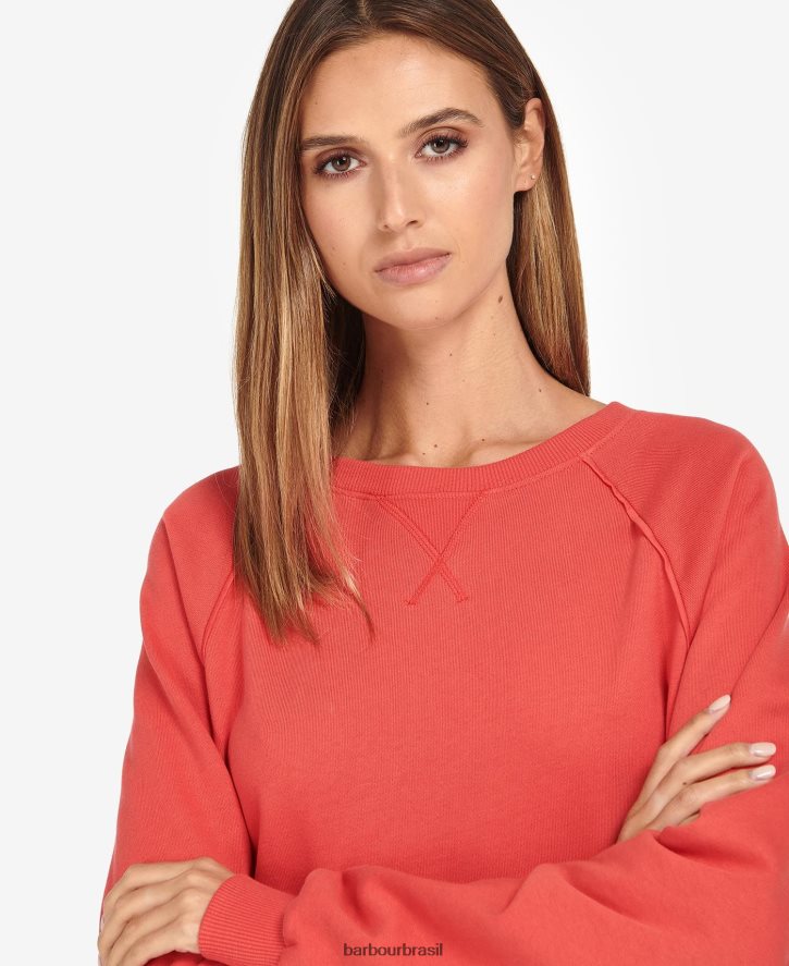 roupas Barbour moletom de algodão fenway Pimenta de caiena mulheres NH44422003