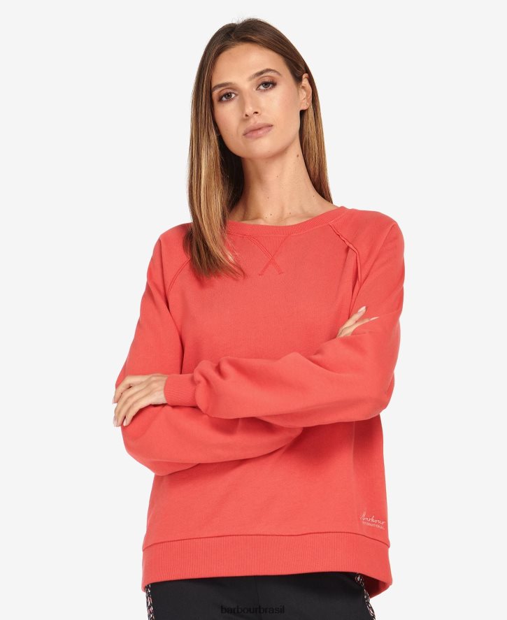 roupas Barbour moletom de algodão fenway Pimenta de caiena mulheres NH44422003