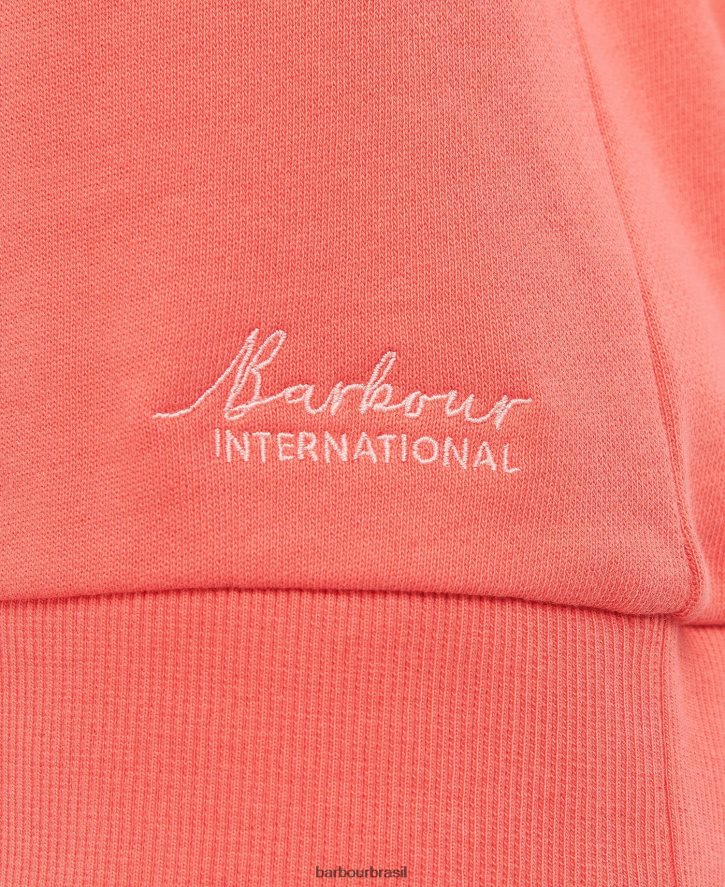 roupas Barbour moletom de algodão fenway Pimenta de caiena mulheres NH44422003