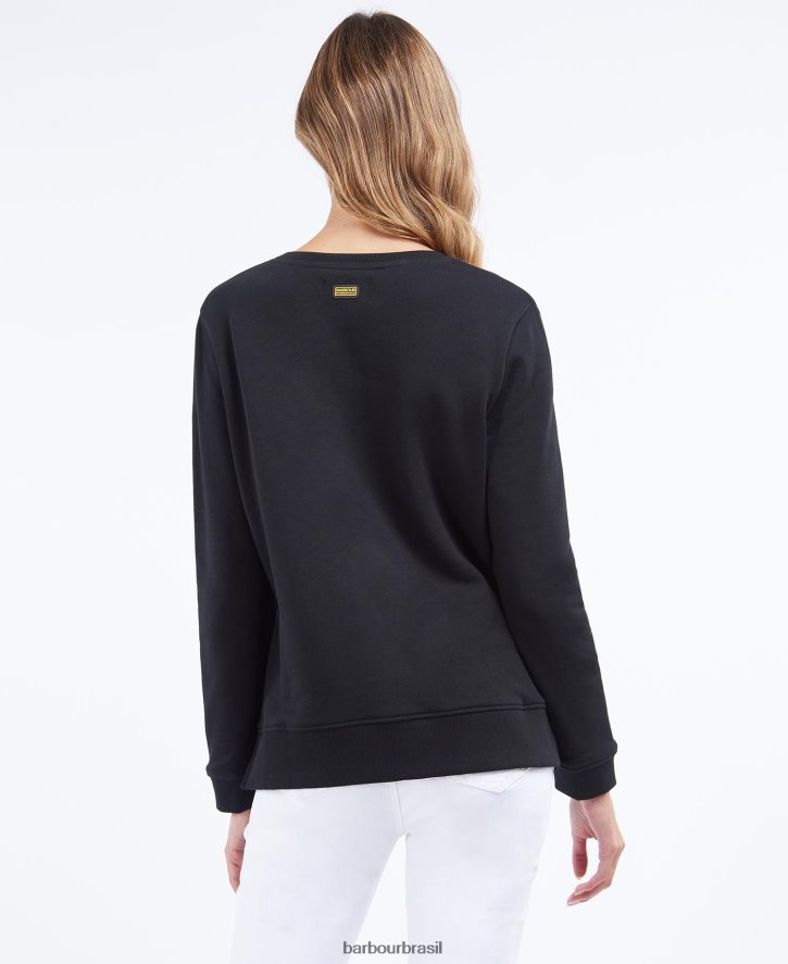 roupas Barbour moletom original da tripulação branco mulheres NH44422015