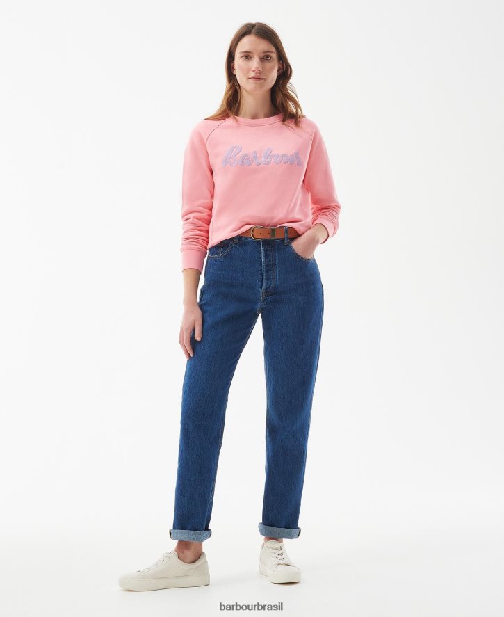 roupas Barbour moletom otterburn lilás pálido mulheres NH44422011