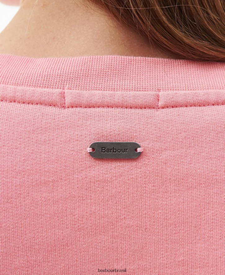 roupas Barbour moletom otterburn lilás pálido mulheres NH44422011