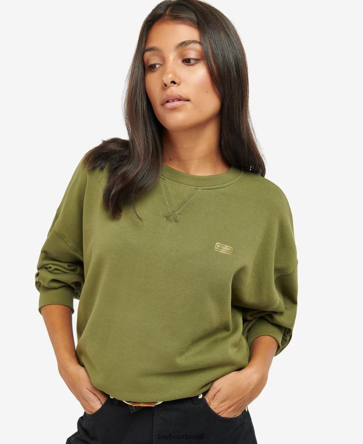 roupas Barbour moletom rossin limonada rosa mulheres NH44422028