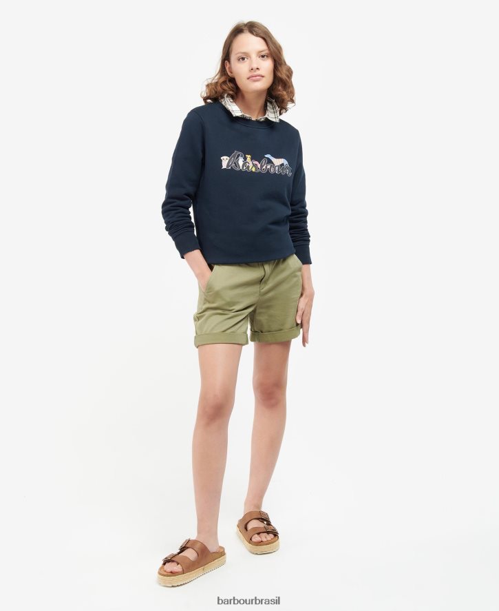 roupas Barbour saltador de Southport marinho clássico mulheres NH44422029