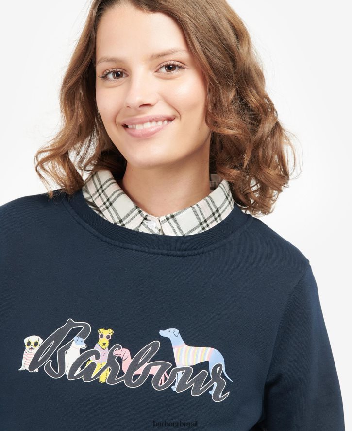 roupas Barbour saltador de Southport marinho clássico mulheres NH44422029