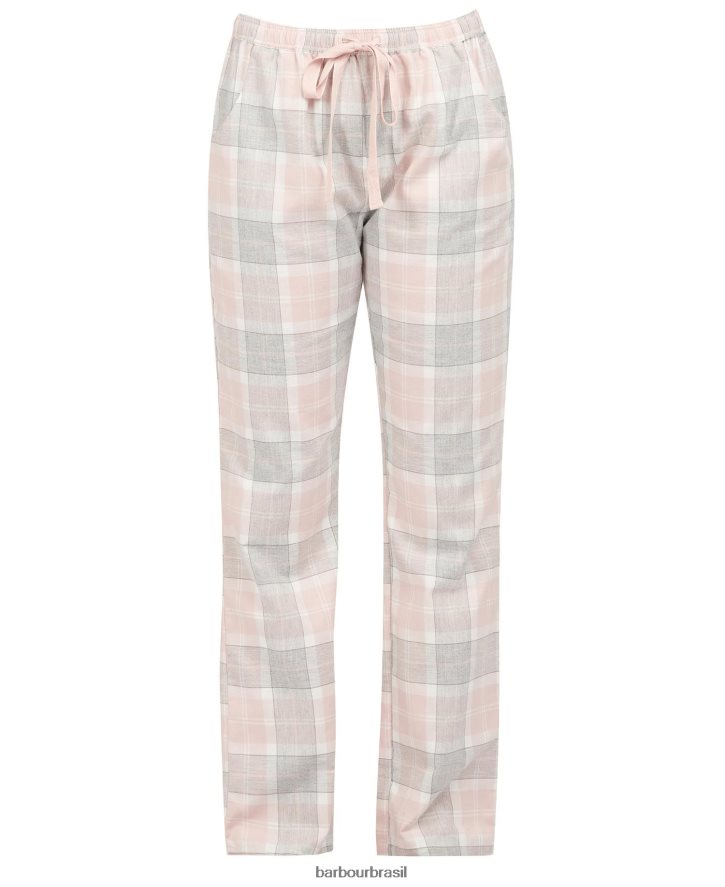 roupas Barbour calça pijama nancy xadrez rosa mulheres NH44422036